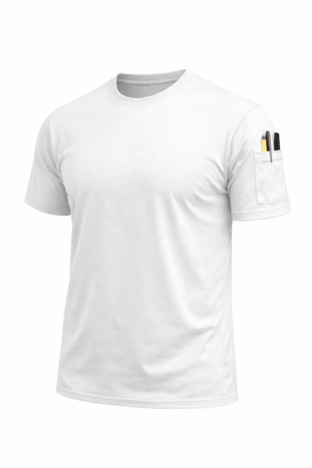 Plain T-shirt with pen sleeve
